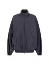 Balenciaga Modern High Collar Jacket Side Pockets In Black
