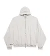 Balenciaga Cotton Caution Zip-up Hoodie