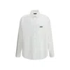 Balenciaga Relaxed Fit Shirt Button-down Collar In White