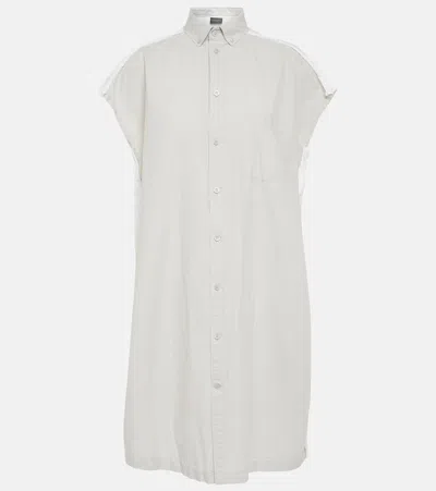 BALENCIAGA OVERSIZED COTTON SHIRT DRESS