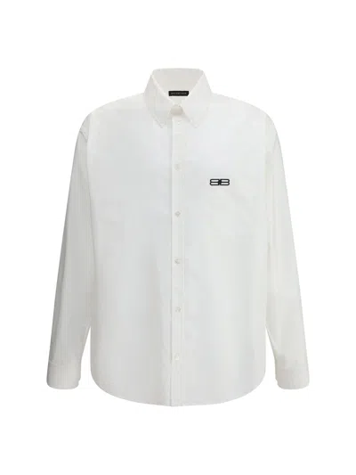 Balenciaga Oversized Cotton Shirt In White
