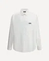 Balenciaga Relaxed Fit Shirt Button-down Collar In White