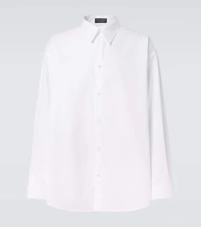 Balenciaga Oversized Cotton Shirt In White