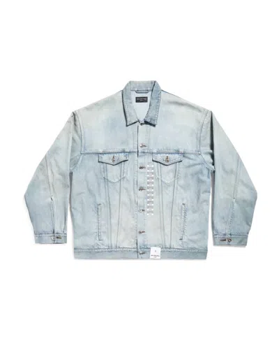 BALENCIAGA BALENCIAGA SIZE STICKER DENIM JACKET