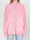 Balenciaga Oversized Distressed Denim Overshirt