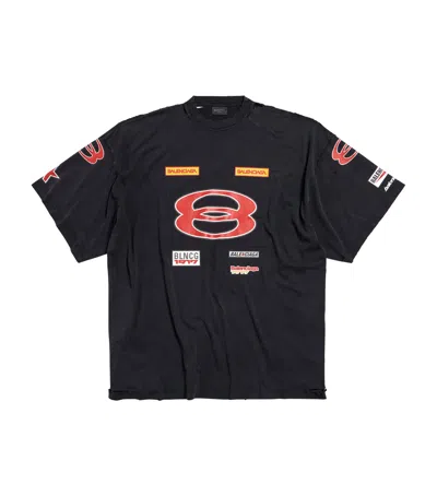 Balenciaga Oversized Distressed Logo T-shirt