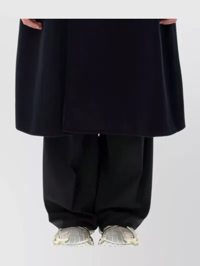 Balenciaga Oversized Double Breasted Wool Blend Coat