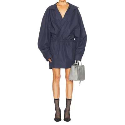 BALENCIAGA BALENCIAGA OVERSIZED FIT COTTON MINI DRESS