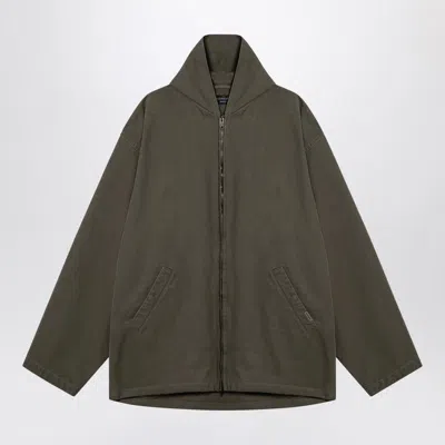 Balenciaga Oversized Zip-up Jacket In Green