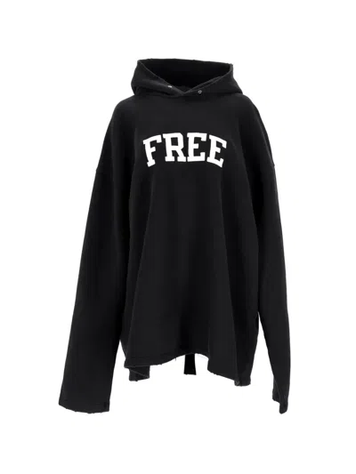 Pre-owned Balenciaga Oversized Hoodie In Black