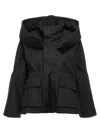 Balenciaga Canvas Oversized Jacket With Quilted Lining In Black