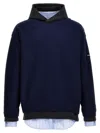 Balenciaga Layered Sweater In Blue