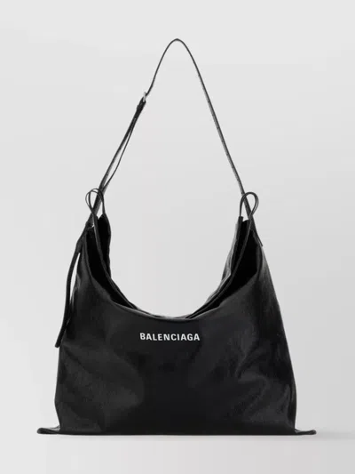 Balenciaga Oversized Leather Shopping Bag With Slouchy Silhouette