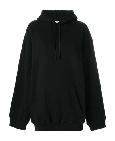 Balenciaga Oversized Logo Hoodie In Black