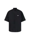 Balenciaga Oversized Logo Shirt In Black