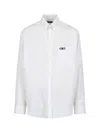 Balenciaga Relaxed Fit Shirt Button-down Collar In White