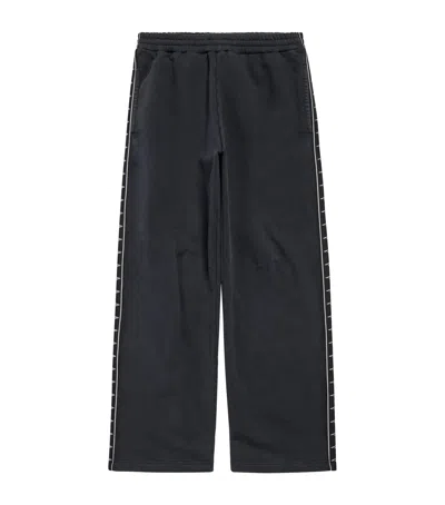 Balenciaga Oversized Logo Sweatpants In Black