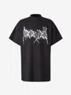 Balenciaga Men's Ai Metal Oversized T-shirt In Black