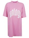 Balenciaga Oversized Cotton T-shirt With Graphic Contrast In Black