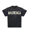 Balenciaga Oversized Logo T-shirt In Black