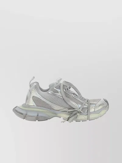 Balenciaga 3xl Mesh Panelled Platform Sneakers In Gray
