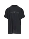 BALENCIAGA OVERSIZED MIRROR LOGO T-SHIRT