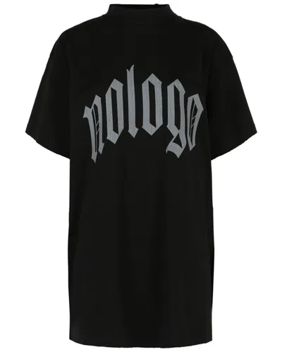 Balenciaga Oversized No Logo T-shirt In Black