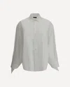 Balenciaga White Double-breasted Tailored Shirt In White
