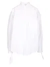 Balenciaga Collar Curved Hem Oversized Fit In White