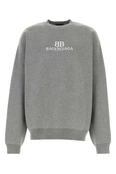 Balenciaga Crewneck Sweater 818422t3368 1380 In Gray