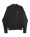 Balenciaga Oversized Sweater In Black