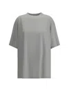 Balenciaga Beige Blackletter Script T-shirt In Gray