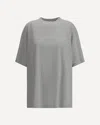 Balenciaga Beige Blackletter Script T-shirt In Gray