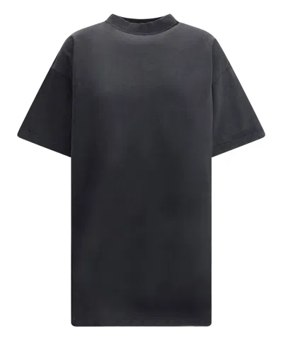 Balenciaga Oversized T-shirt In Black
