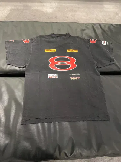 Balenciaga Oversized T-shirt In Black