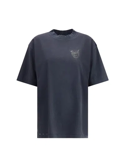 Balenciaga Oversized T-shirt In Blue