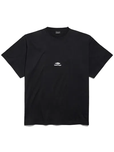 Balenciaga Oversized T-shirt Clothing In Black