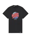 Balenciaga Planet Earth Oversized T-shirt In Washed Black