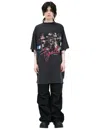 Balenciaga Oversized T-shirt With Print In Black