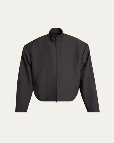 Balenciaga Oversized Tailored Tracksuit Jacket In Black