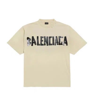 BALENCIAGA OVERSIZED TAPE LOGO T-SHIRT