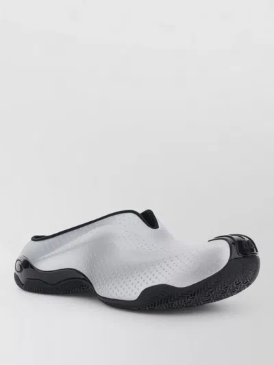 Balenciaga Oversized Technical Mules Number Detailing In Gray
