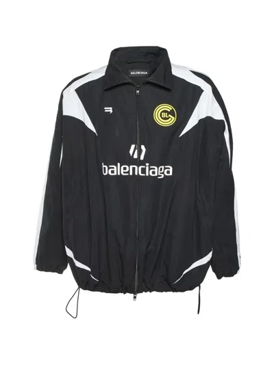 Pre-owned Balenciaga Oversized Track Jacket In Black
