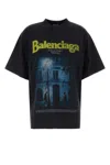Balenciaga Oversized T-shirt In Black