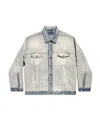 BALENCIAGA OVERSIZED JACKET IN BLUE