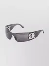 Balenciaga Oversized Wraparound Mask Sunglasses In Black