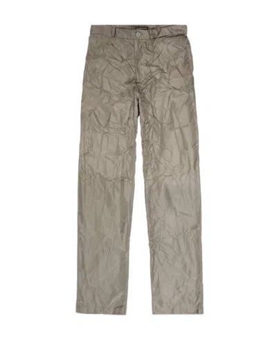 Balenciaga Packable Taffeta Trousers In Nude