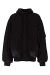 Balenciaga Front Pocket Oversize Cotton Sweatshirt