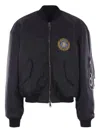 Balenciaga Black Polyamide Large Fit Bomber Jacket