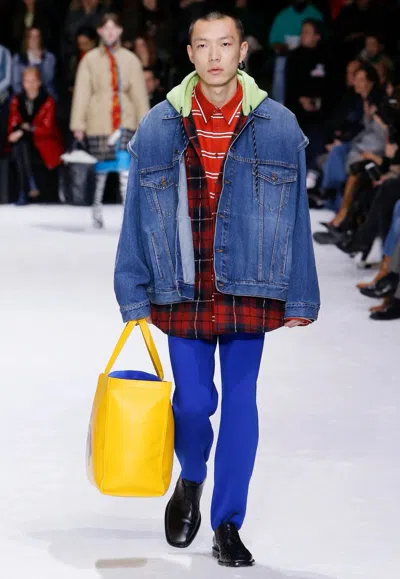 Pre-owned Balenciaga Padded Gilet Jacket Fall 2018 In Blue